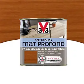 Vernis meubles et boiseries V33 Mat profond acajou mat 0,5L