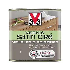 Vernis meubles et boiseries V33 Satin ciré incolore satin 0,25L