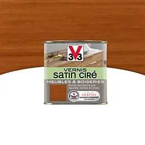 Vernis meubles et boiseries V33 Satin ciré acajou satin 0,25L