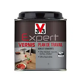Vernis plan de travail bois V33 Expert incolore satin 0,5L