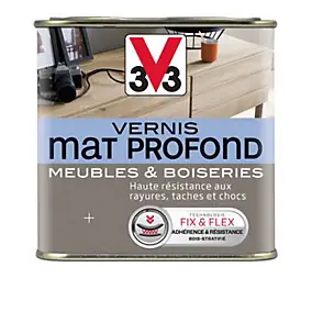 Vernis meubles et boiseries V33 incolore mat 1L