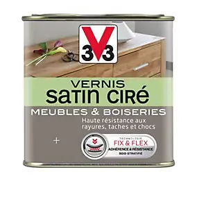 Vernis meubles et boiseries V33 incolore satin 1L