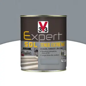 Peinture pour sol extérieur tenue extrême Ciment 500 ml