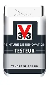 Testeur peinture de rénovation acrylique satin tendre gris 50 ml