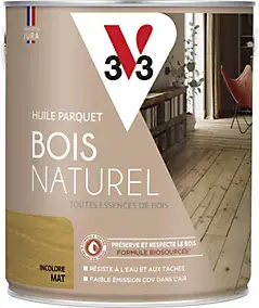 Huile parquet bois naturel V33 incolore mat 2,5L