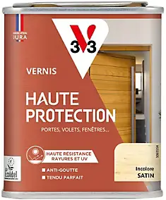 Vernis bois extérieur haute protection V33 incolore satin 250ml