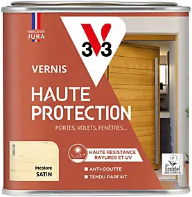 Vernis bois extérieur haute protection V33 incolore satin 500ml