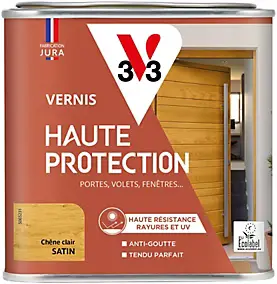 Vernis bois extérieur haute protection V33 chêne clair satin 500ml