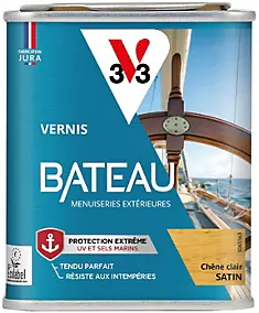 Vernis bois extérieur bateau V33 chêne clair satin 250ml