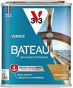 Vernis bois extérieur bateau V33 chêne moyen satin 250ml