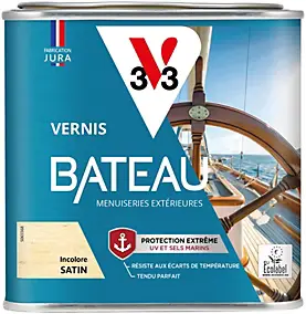Vernis bois extérieur bateau V33 incolore satin 500ml