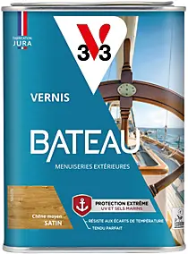 Vernis bois extérieur bateau V33 chêne moyen satin 1l