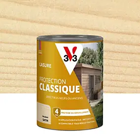 Lasure extérieure Haute Protection Protection Classique V33 incolore satin 750ml