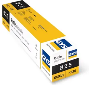 Lot de 230 électrodes enrobées rutile diamètre 2,5 mm