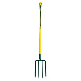Fourche à bêcher Leborgne à douille 4 dents triangulaires 11mm manche pomme