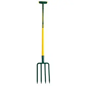 Fourche à bêcher Leborgne à douille 4 dents triangulaires 11mm manche béquille