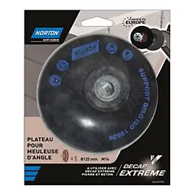 Plateau meuleuse d'angle Decap Extrem matériau Ø125mm