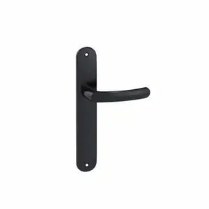 Ensemble de poignée de porte BUDGET EA195 ONYX TB noir entraxe 195 mm