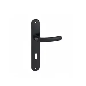 Ensemble de poignée de porte BUDGET EA195 ONYX TS noir entraxe 195 mm