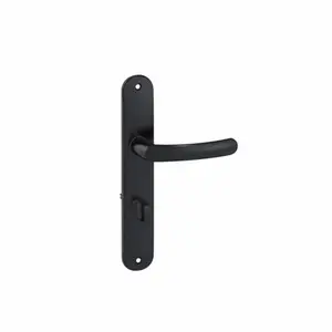 Ensemble de poignée de porte BUDGET EA195 ONYX TCD noir entraxe 195 mm