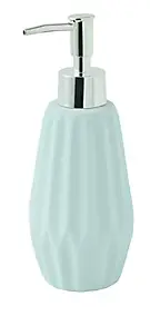 Distributeur de savon bleu pastel en céramique soft touch Facette