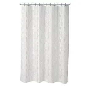 Rideau de douche 180x200 cm, beige, Retro