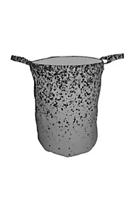 Panier à linge pliable, coloris noir et blanc, Dotty