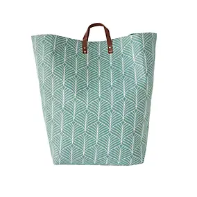 Panier à linge en polyester vert l. 40 x H. 60 cm Levasseur Yucca