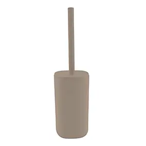 Brosse WC et pot en ABS taupe Ø9,6 x H.35 cm, Levasseur Florida