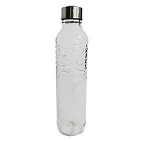 Bouteille en verre transparent H. 29 cm Guy Levasseur