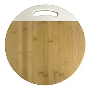 Planche à découper ronde en bambou l. 35,5 cm Guy Levasseur Baya