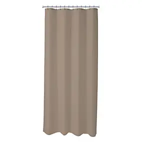 Rideau de douche taupe Essential 180 x 200 cm Levasseur