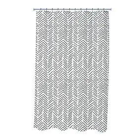 Rideau de douche L.180 x l.200cm chevron polyester Levasseur