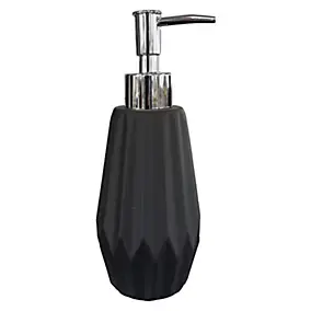 Distributeur de savon noir en céramique Levasseur Facette