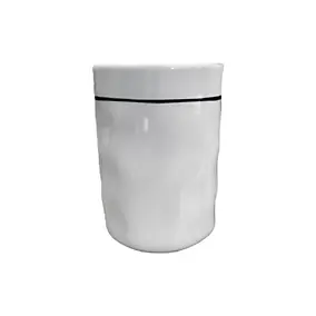 Gobelet de salle de bain à poser ligne noir céramique Levasseur