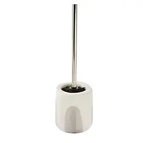 Brosse WC et support Levasseur Stone en céramique taupe