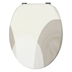 Abattant WC Levasseur Stone taupe en thermodur avec frein de chute