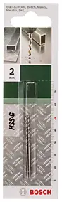 Foret métal (x2) - dimensions Ø.2 x L.24/49mm - emmanchement Universel - Bosch