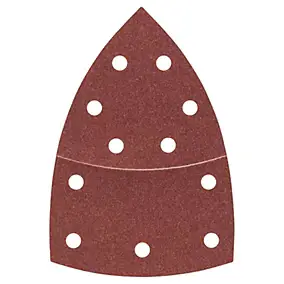 10 disques abrasifs Bosch velcro 102X62/93 mm grain 120