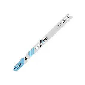 2 lames de scie sauteuse T droite propre Bosch Métal