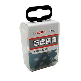 Embout de vissage torsion impact PZ2 25 mm Bosch - 25 pièces