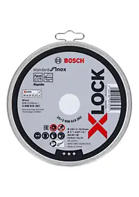 Disque à tronçonner pour inox Bosch X-lock Ø125X1mm plat