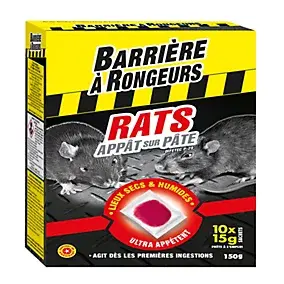 Appât pâte rats Barrages à rongeurs 150g