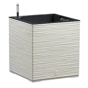 Bac carré Poetic Casa Cosy 30 gris soie 29,9 x 29,9 x h.31,3 cm
