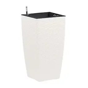 Bac carré Poetic Casa Mesh 30 blanc 29,9 x 29,9 x h.57,4 cm