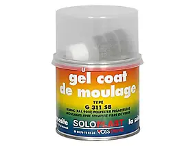 Gel coat de moulage Soloplast blanc 500g