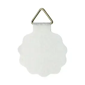 Attache papier gommée ø30 mm blanc, lot de 5