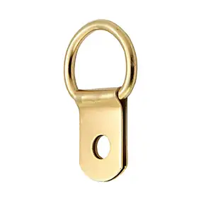 Anneau étrier - 14 mm avec vis à bois. vendu par 4 pièces