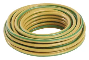 Fil électrique H07VR 6 mm² vert/jaune - 50 m