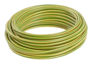Fil électrique H07VU 2,5 mm² vert/jaune - 25 m